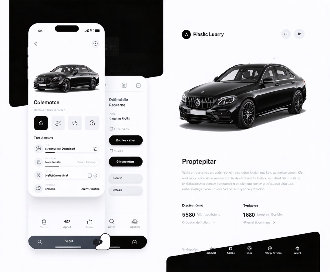 Automotive App-Interface Konzept für ein deutsches E-Mobilitäts-Startup